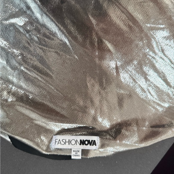 One-Shoulder Metallic Dress - Picture 4 of 4